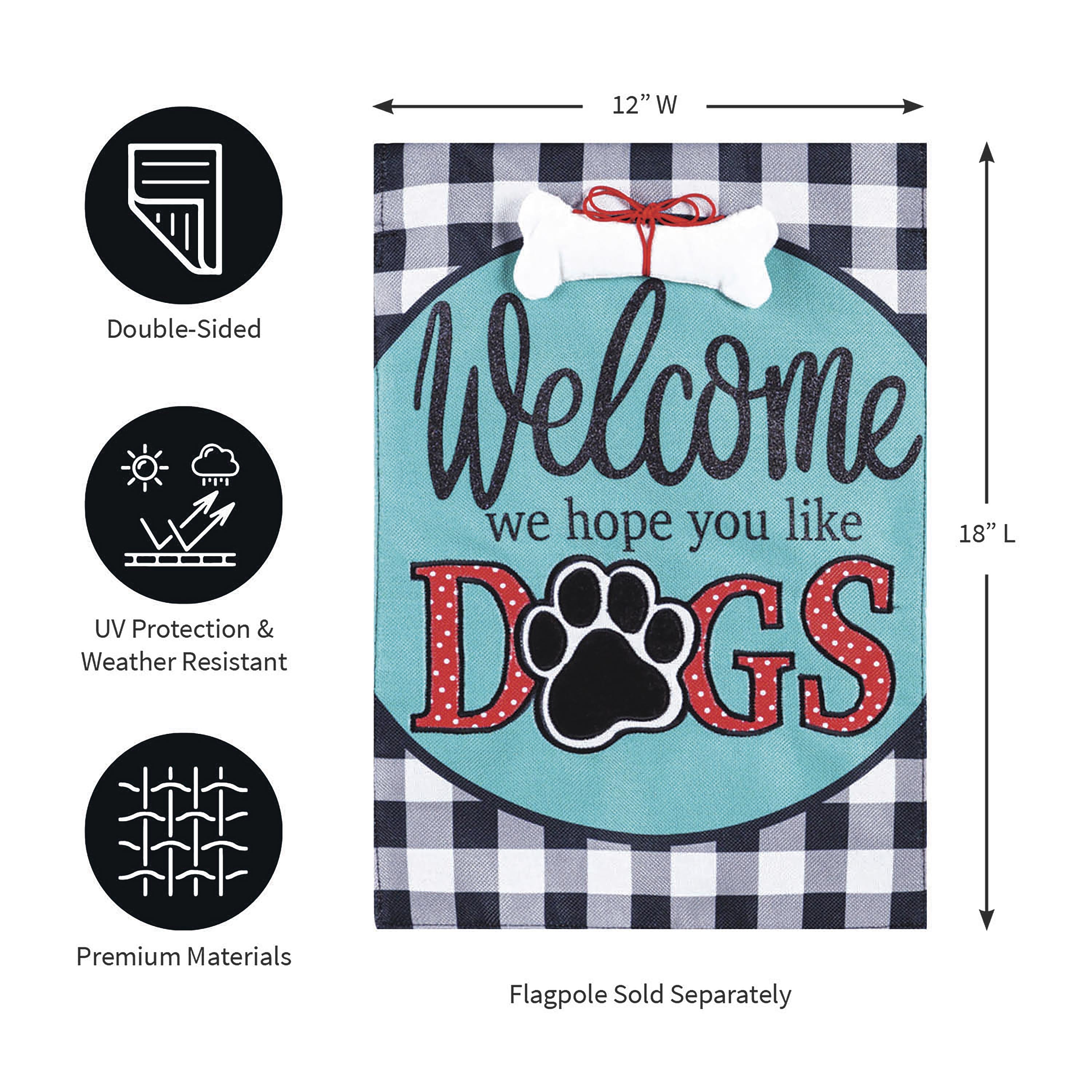Hope You Like Dogs Garden Flag-Garden Flag-Fly Me Flag