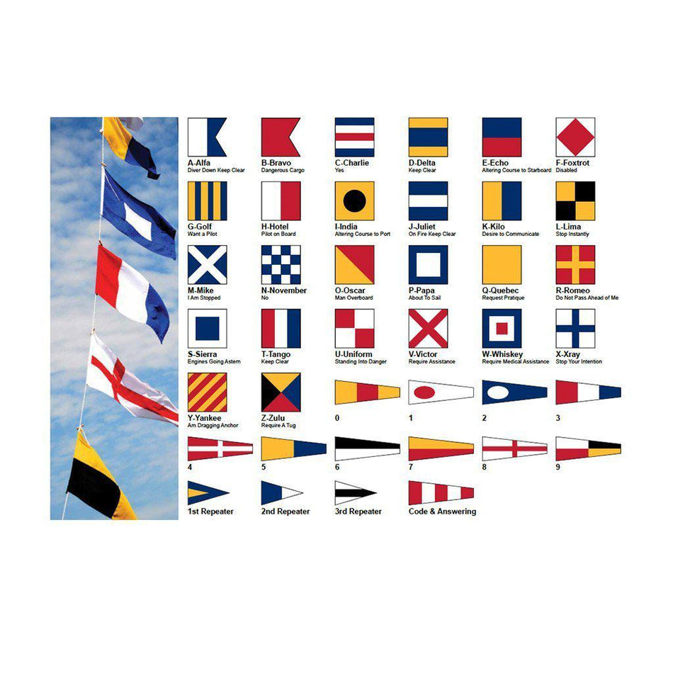 International Code of Signals Size 0 Nautical Flags