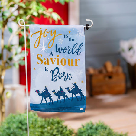 Joy to the World Reversible Garden Flag