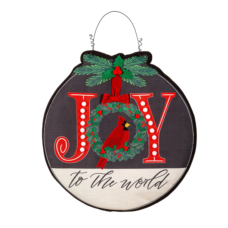 Joy to the World Wreath Estate Door Decor-Door Decor-Fly Me Flag