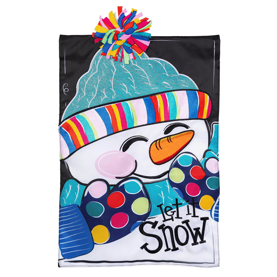 Let It Snow-Man Garden Flag-Garden Flag-Fly Me Flag