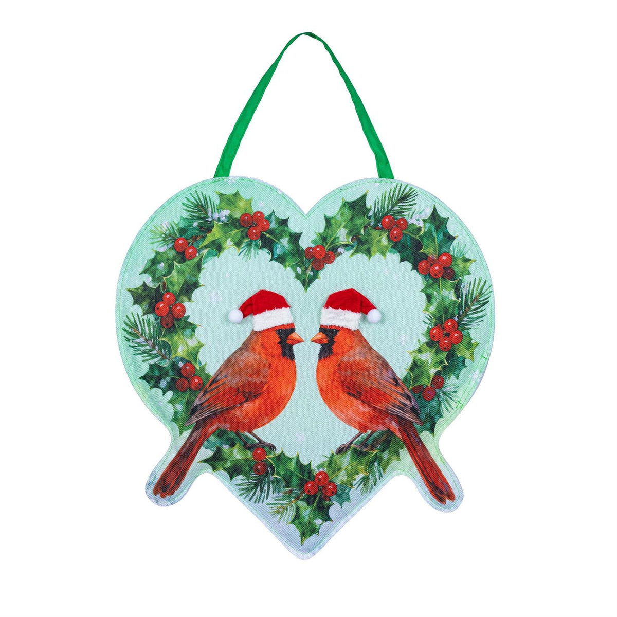 Love Warms Winter, Snowbirds Shaped Estate Door Decor