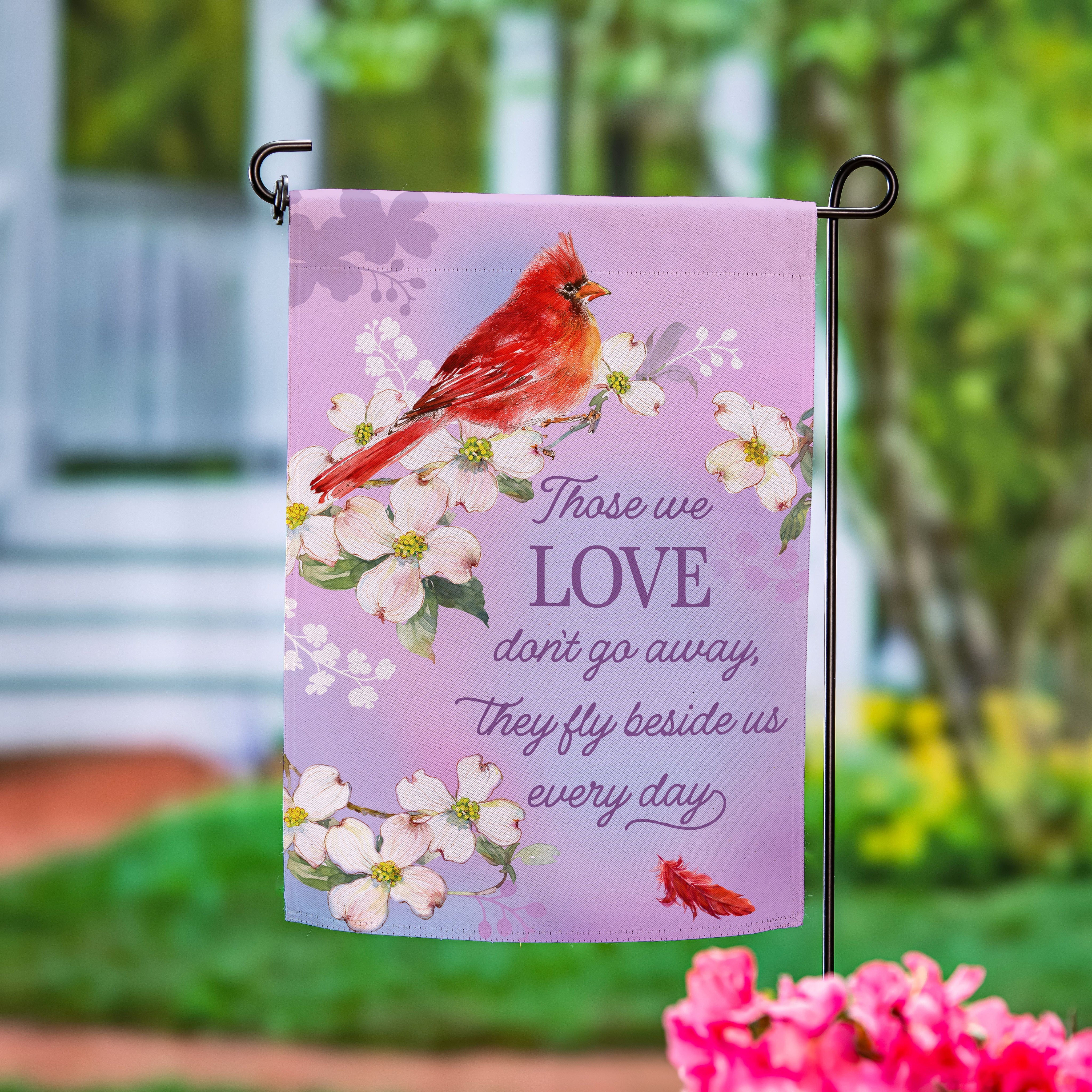 Cardinal remembrance Garden Flag