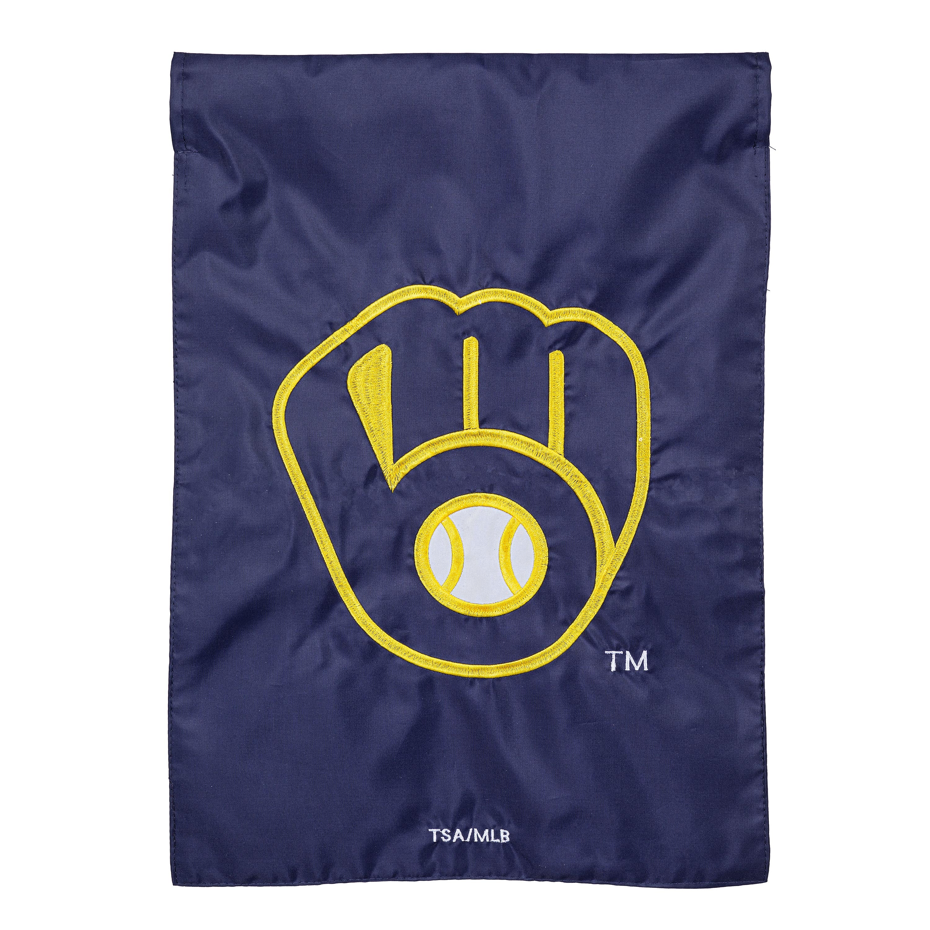 Milwaukee Brewers Applique Garden Flag-Garden Flag-Fly Me Flag