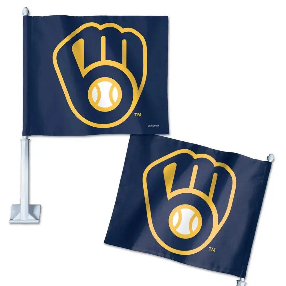 Milwaukee Brewers Logo Car Flag