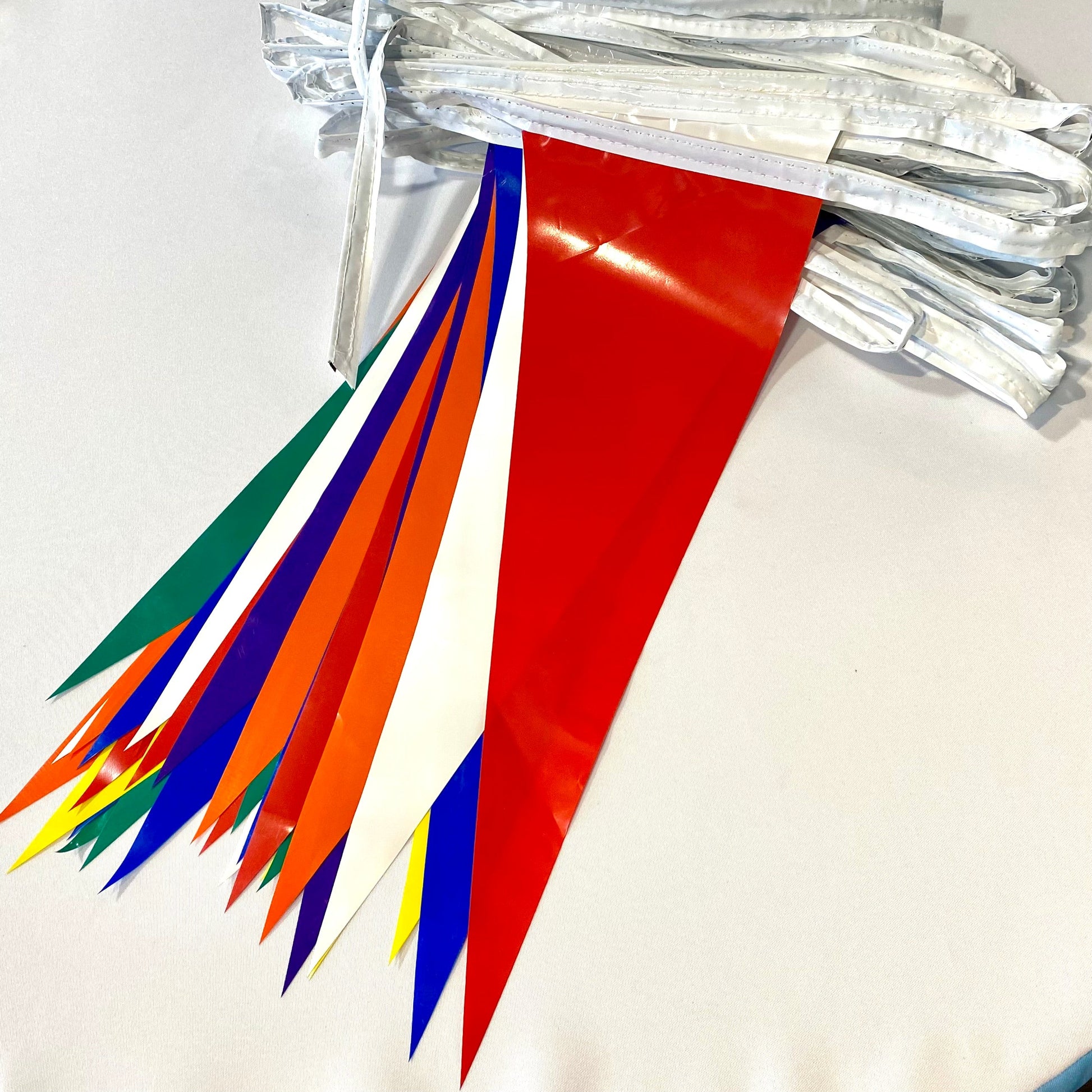 Multi-Color Pennant Strings for Advertising | Fly Me Flag
