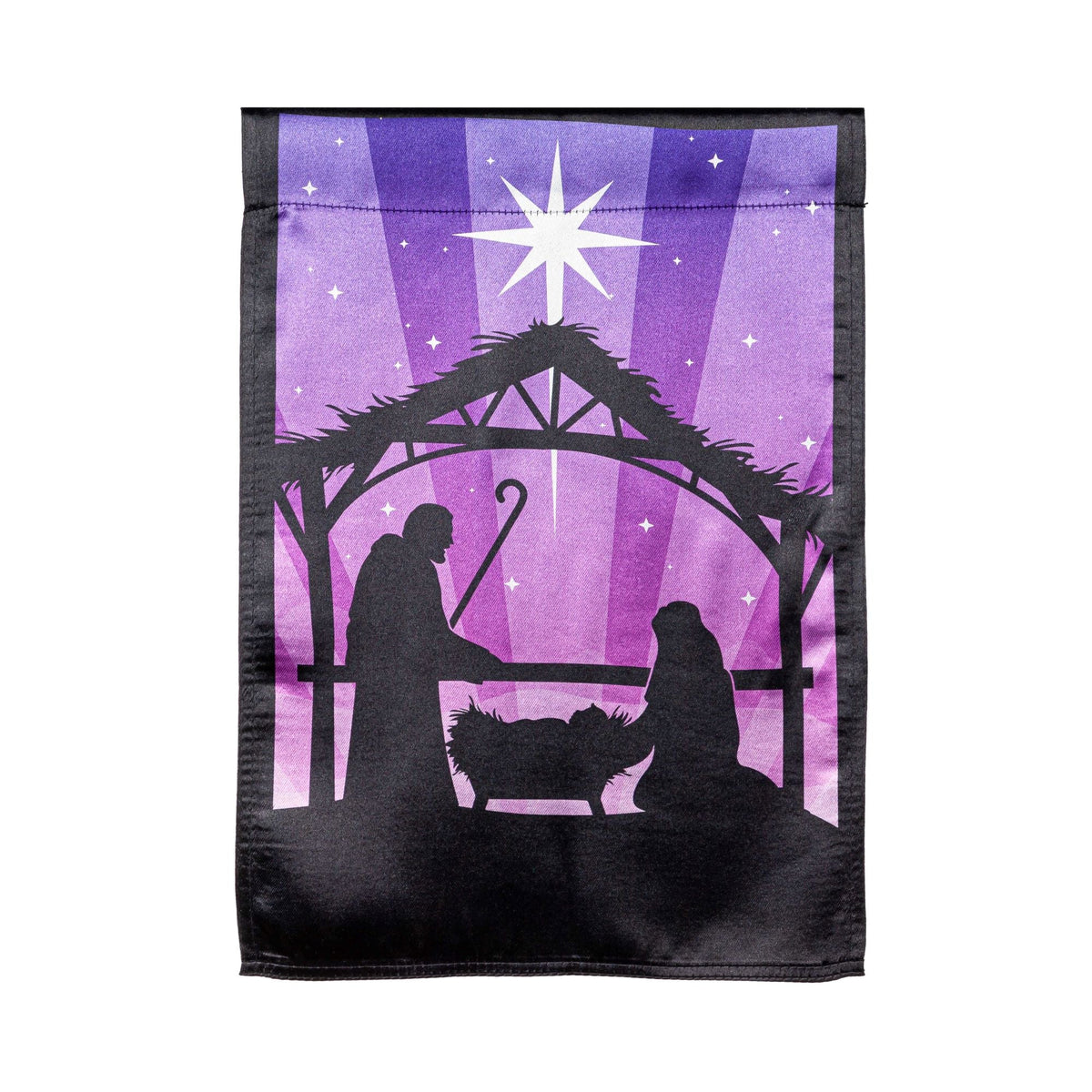 Nativity Lustre Garden Flag-Garden Flag-Fly Me Flag