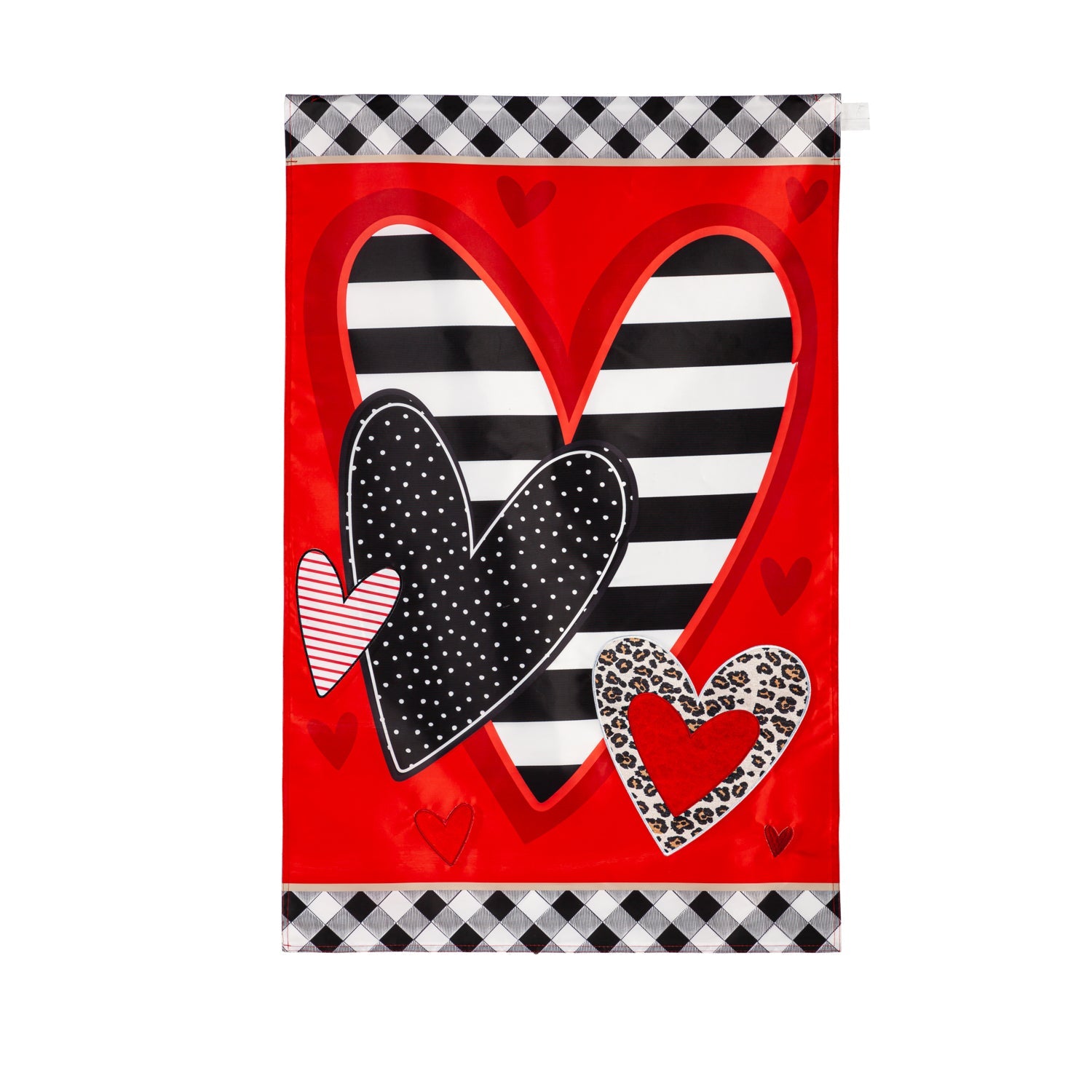 Patterned Heart House Banner