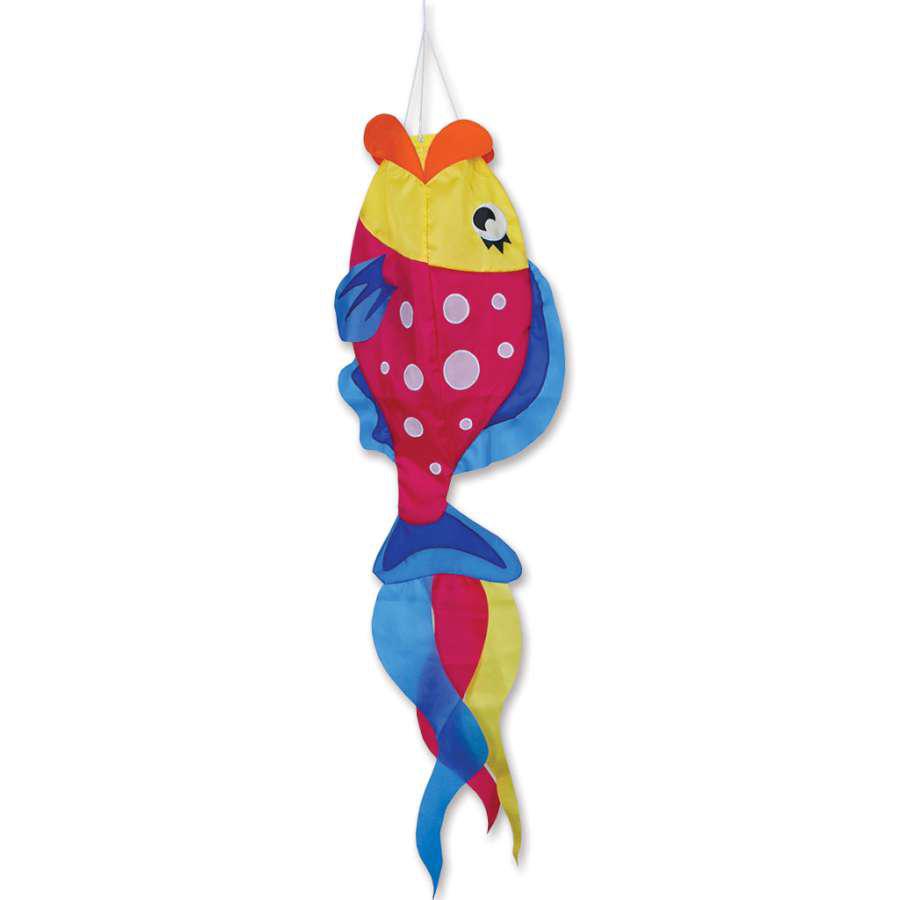 Polka Dot Parrot Fish Windsock-Windsock-Fly Me Flag