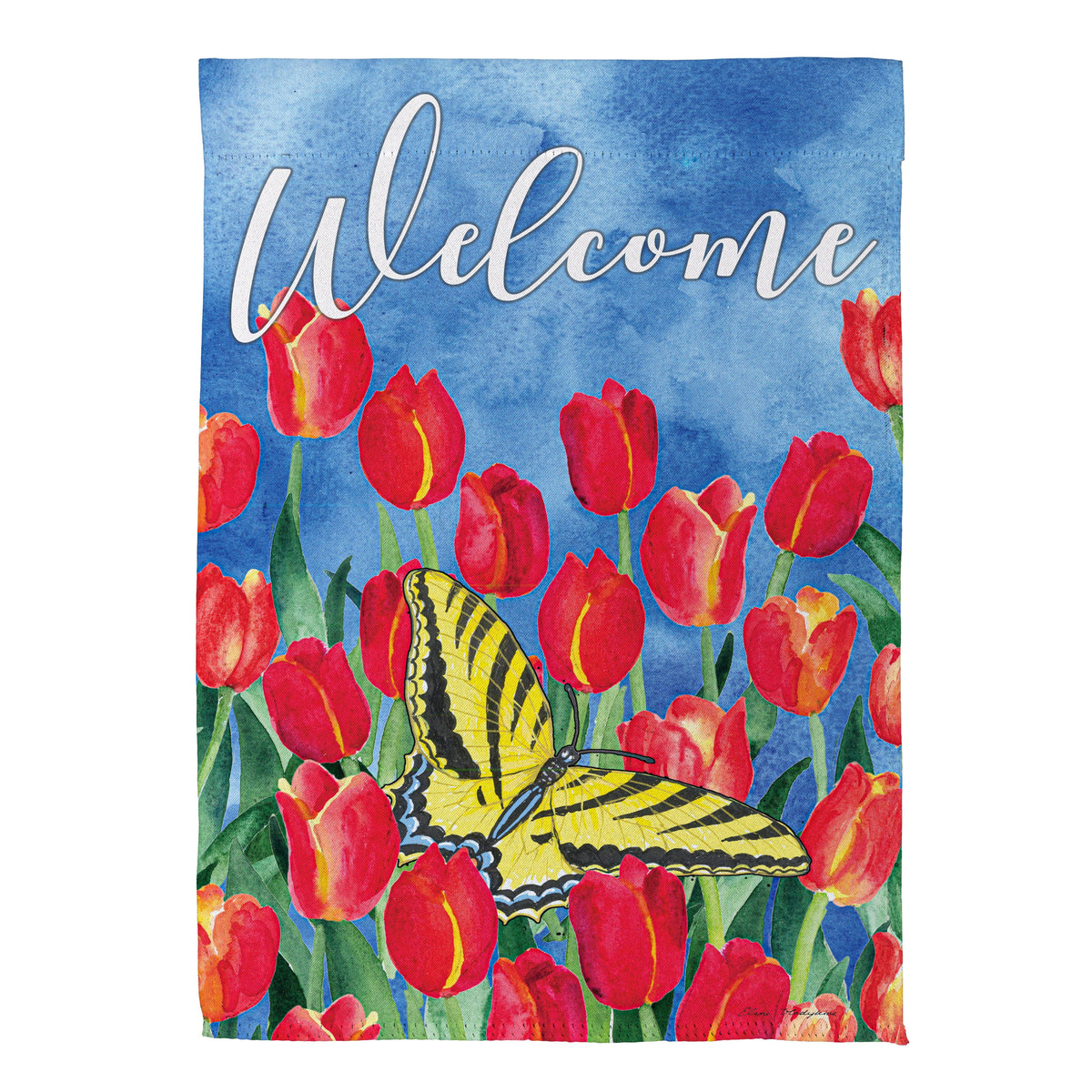 Red Tulip Sky House Banner