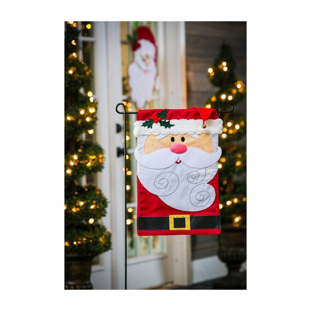 Santa Claus 3D garden flag for Christmas