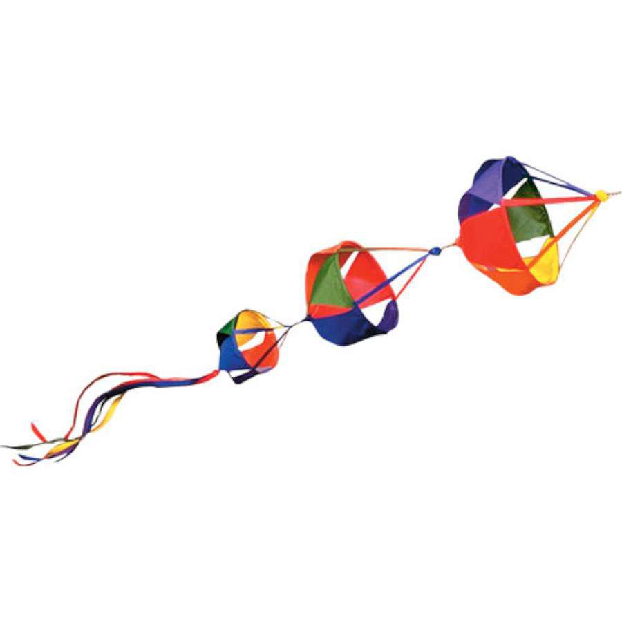 Small Rainbow Triple Baskets Windsock-Windsock-Fly Me Flag