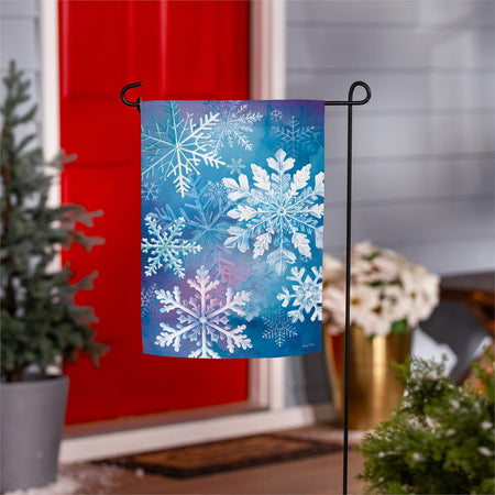 Snowflake Dance Garden Flag