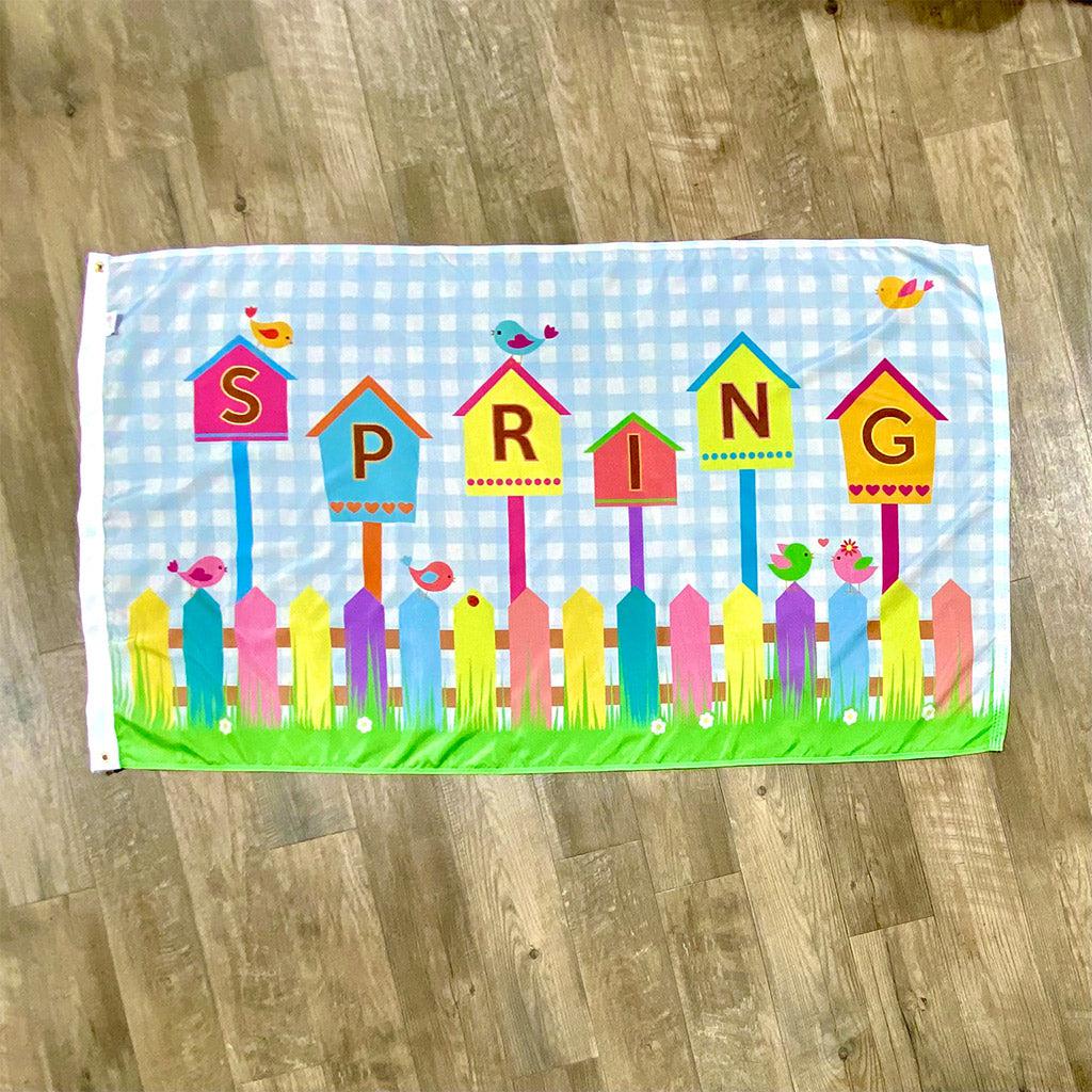 Spring Birds 3' x 5' Flag | Seasonal Outdoor Flags | Fly Me Flag