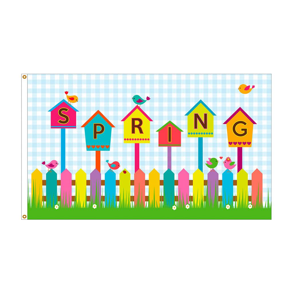 Spring Floig Spring Birds 3' x 5' Flag | Seasonal Outdoor Flags | Fly Me Flag