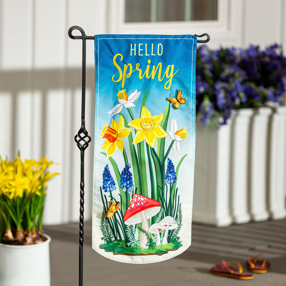 Spring Floral Haven Textile Décor Flag