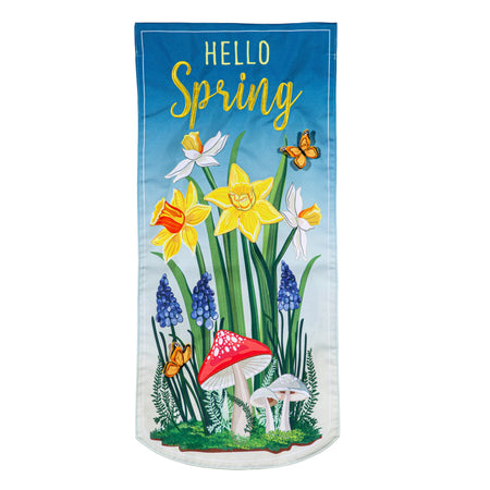 Spring Floral Haven Textile Décor Flag