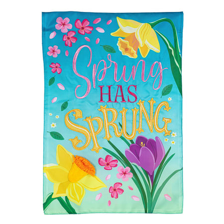 Spring Has Sprung Garden Flag