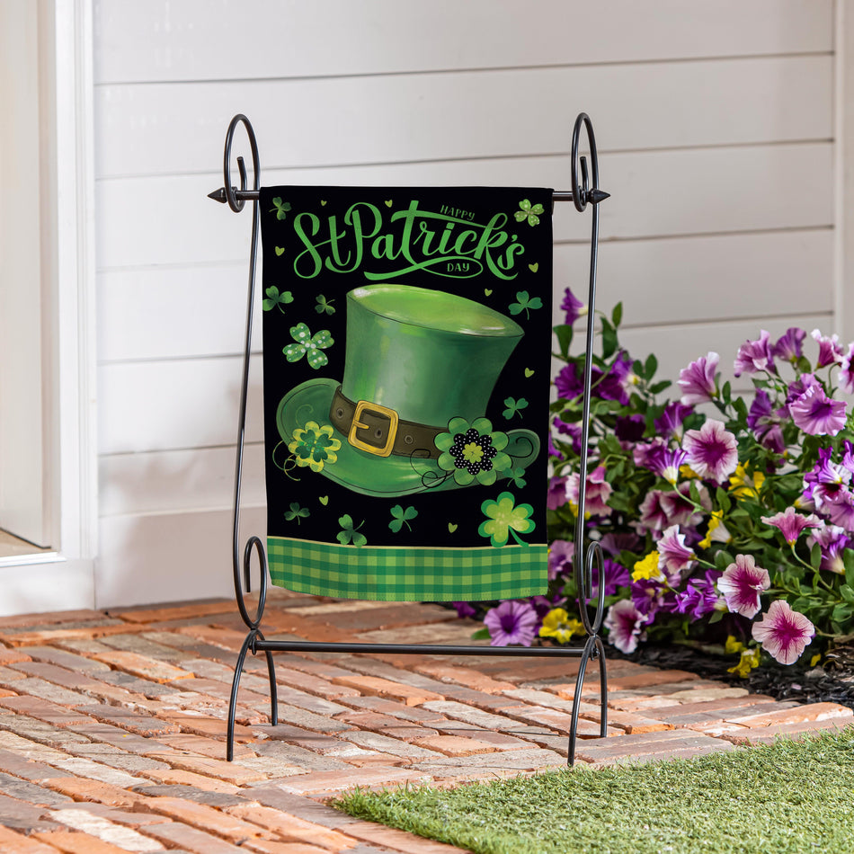 St. Patrick's Day Hat Garden Flag