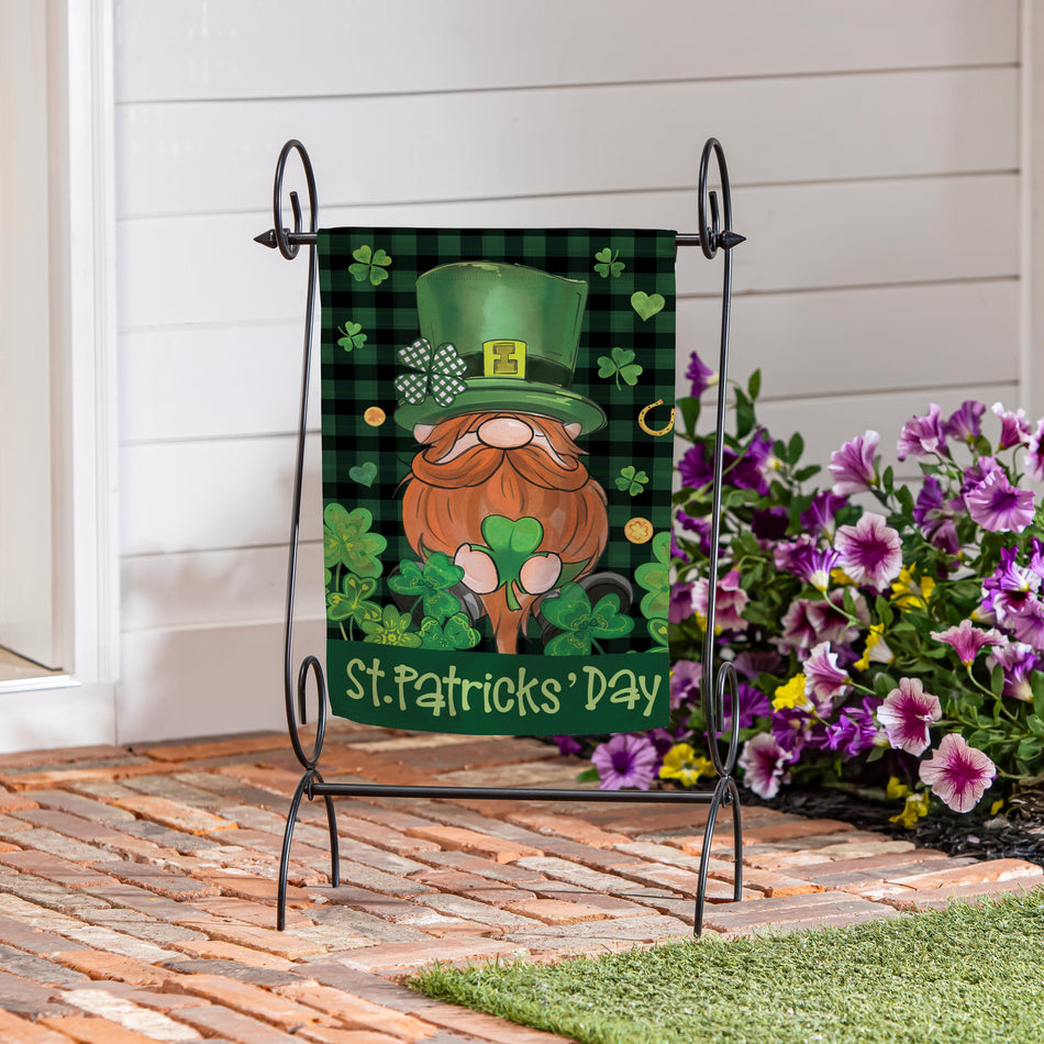 St. Patrick's Day Leprechaun Garden Flag