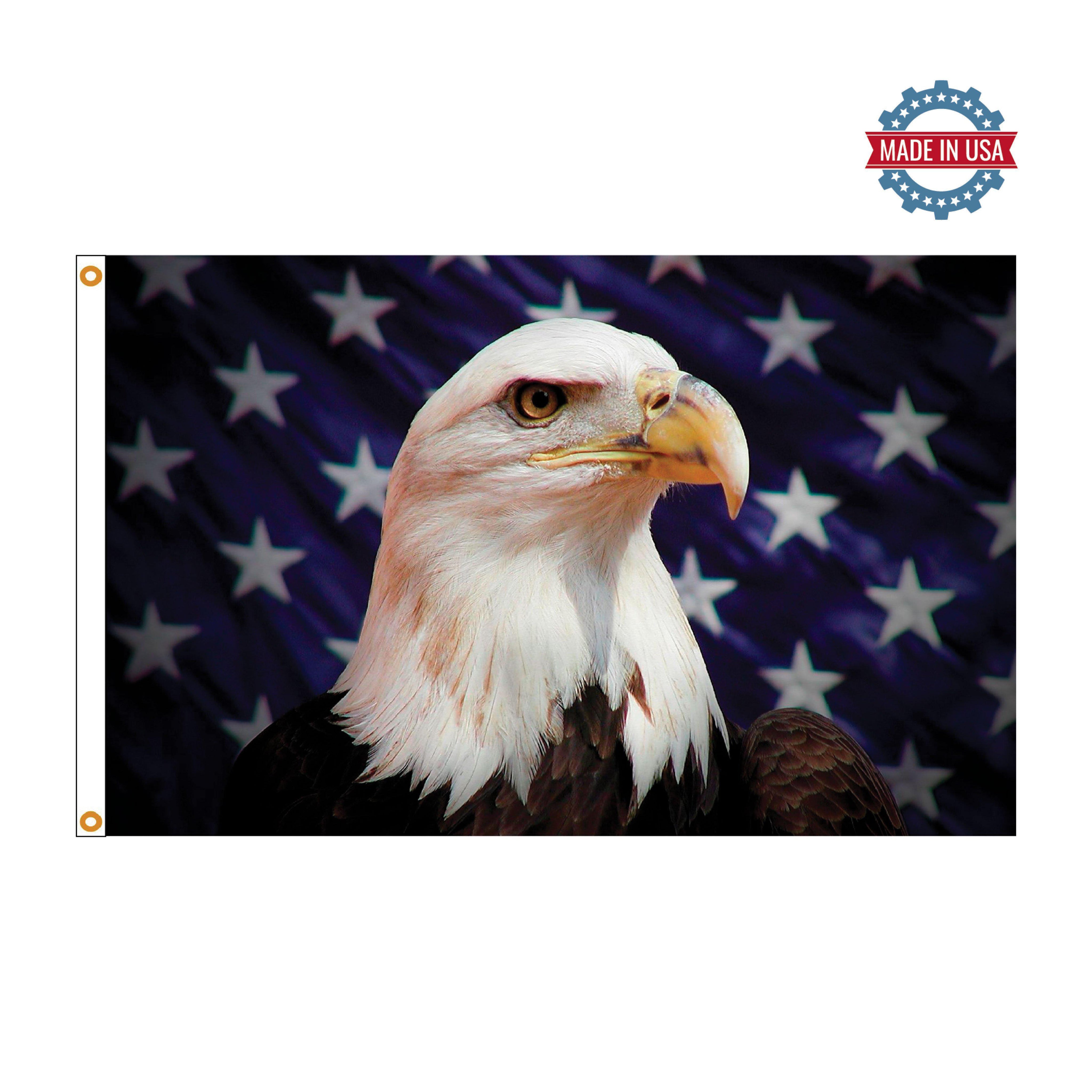 Star field eagle 3' x 5' boutique flag