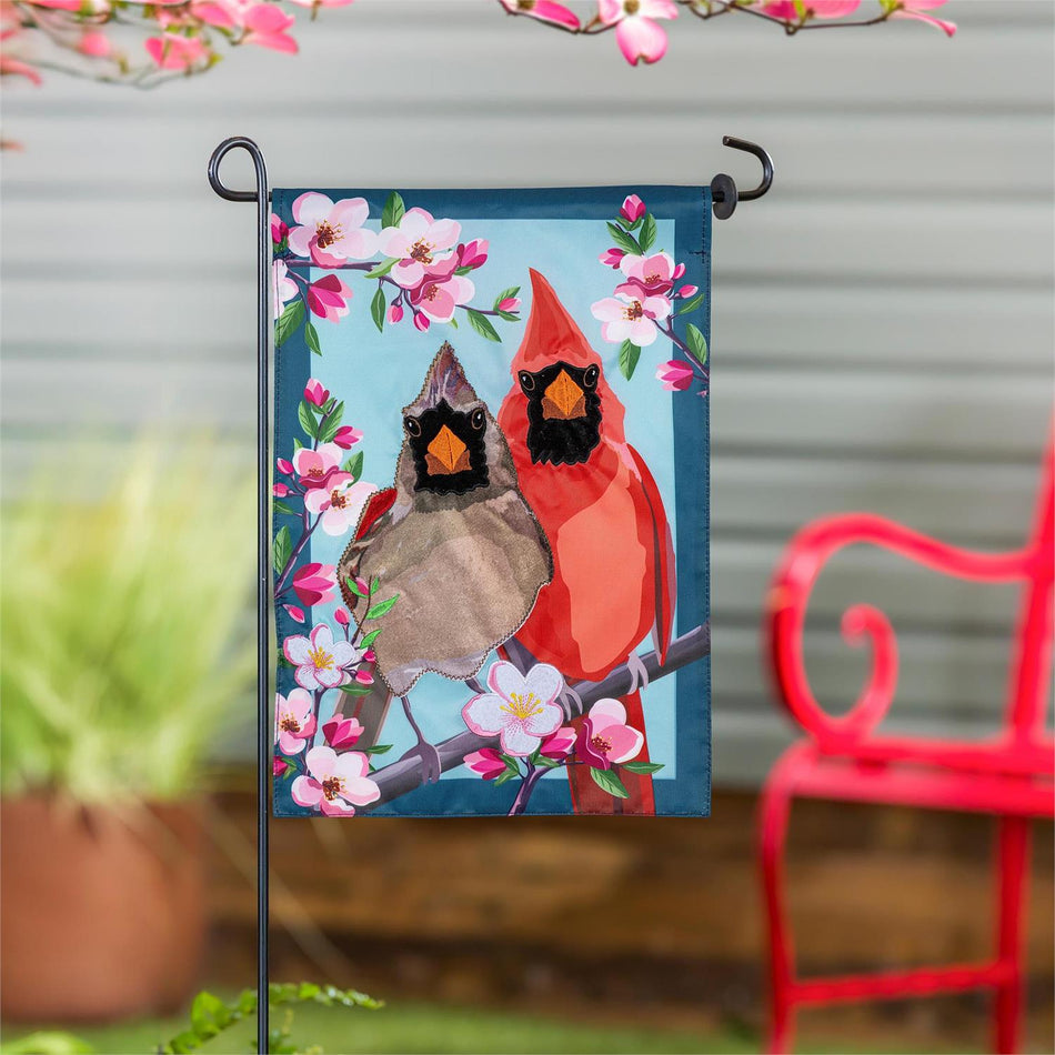 Cardinal Couple  Garden Flag