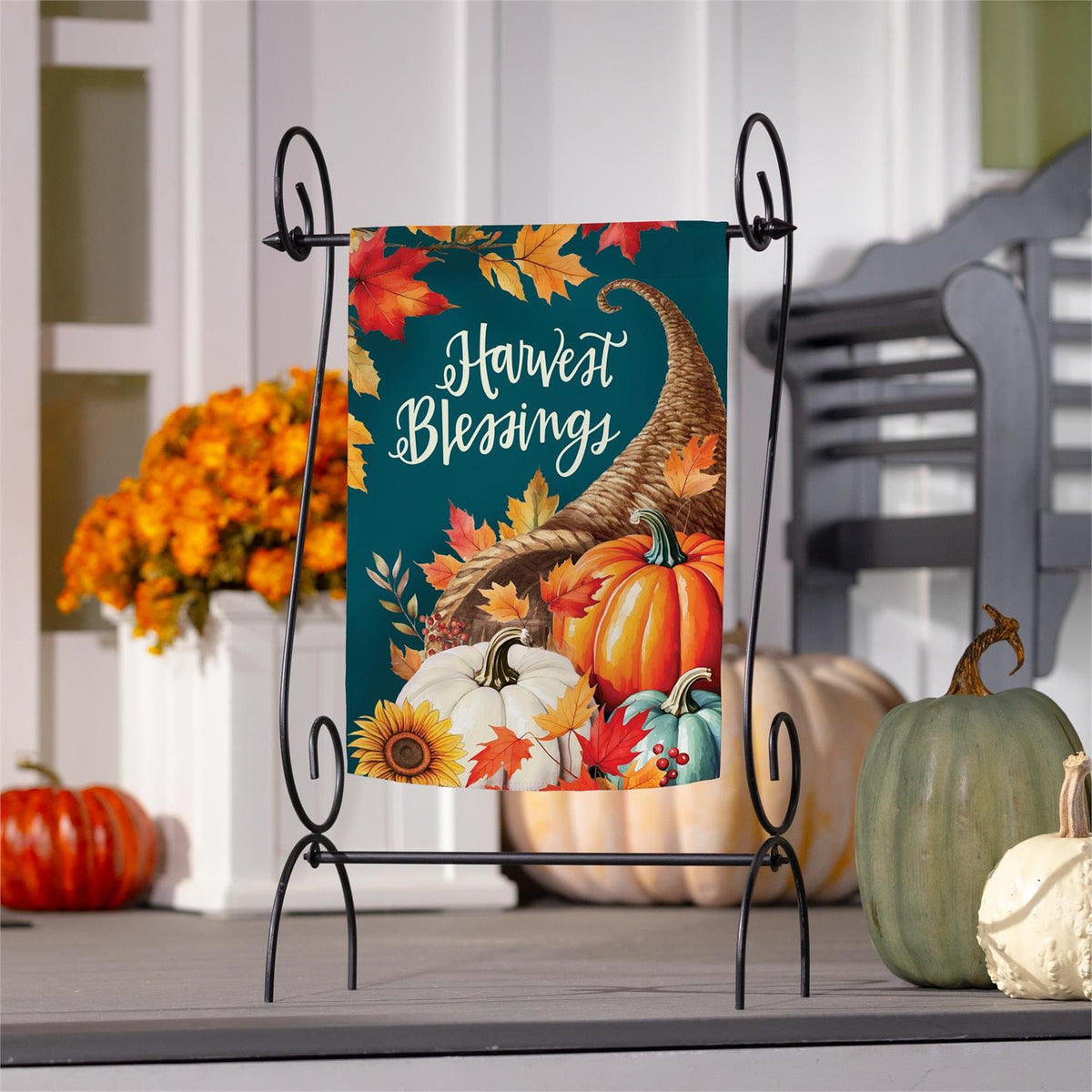 Fall Corn Garden Flag