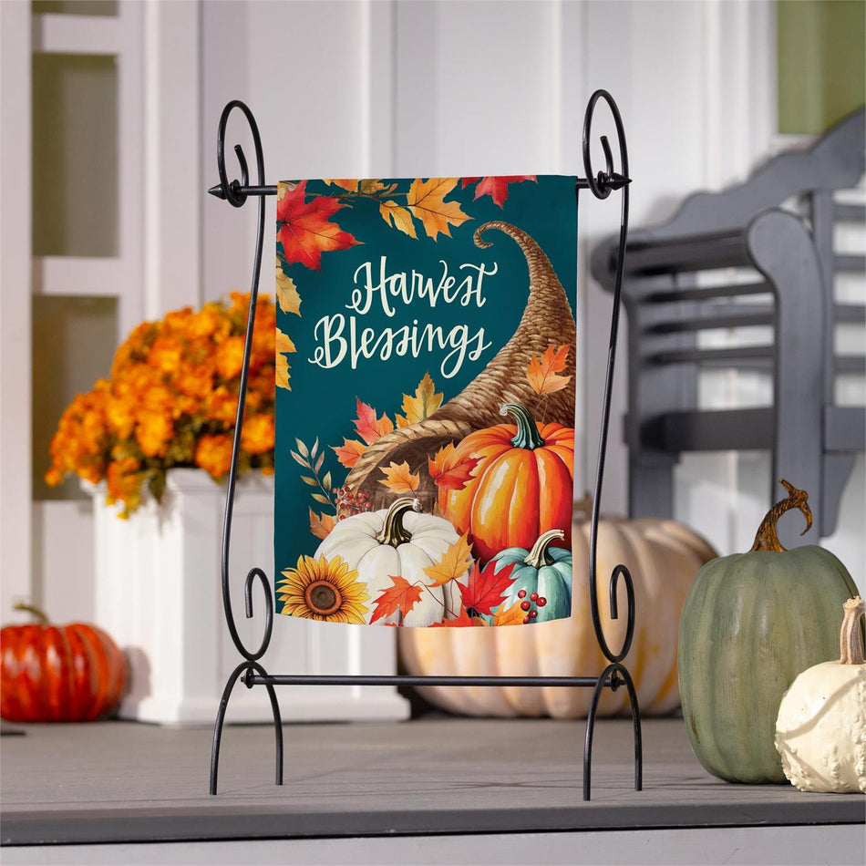 Fall Corn Garden Flag