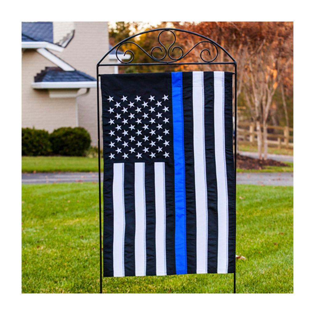 Thin Blue Line U.S. Garden Flag-Garden Flag-Fly Me Flag
