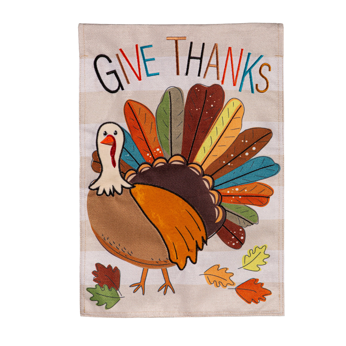 Tom Turkey Thanksgiving Garden Flag