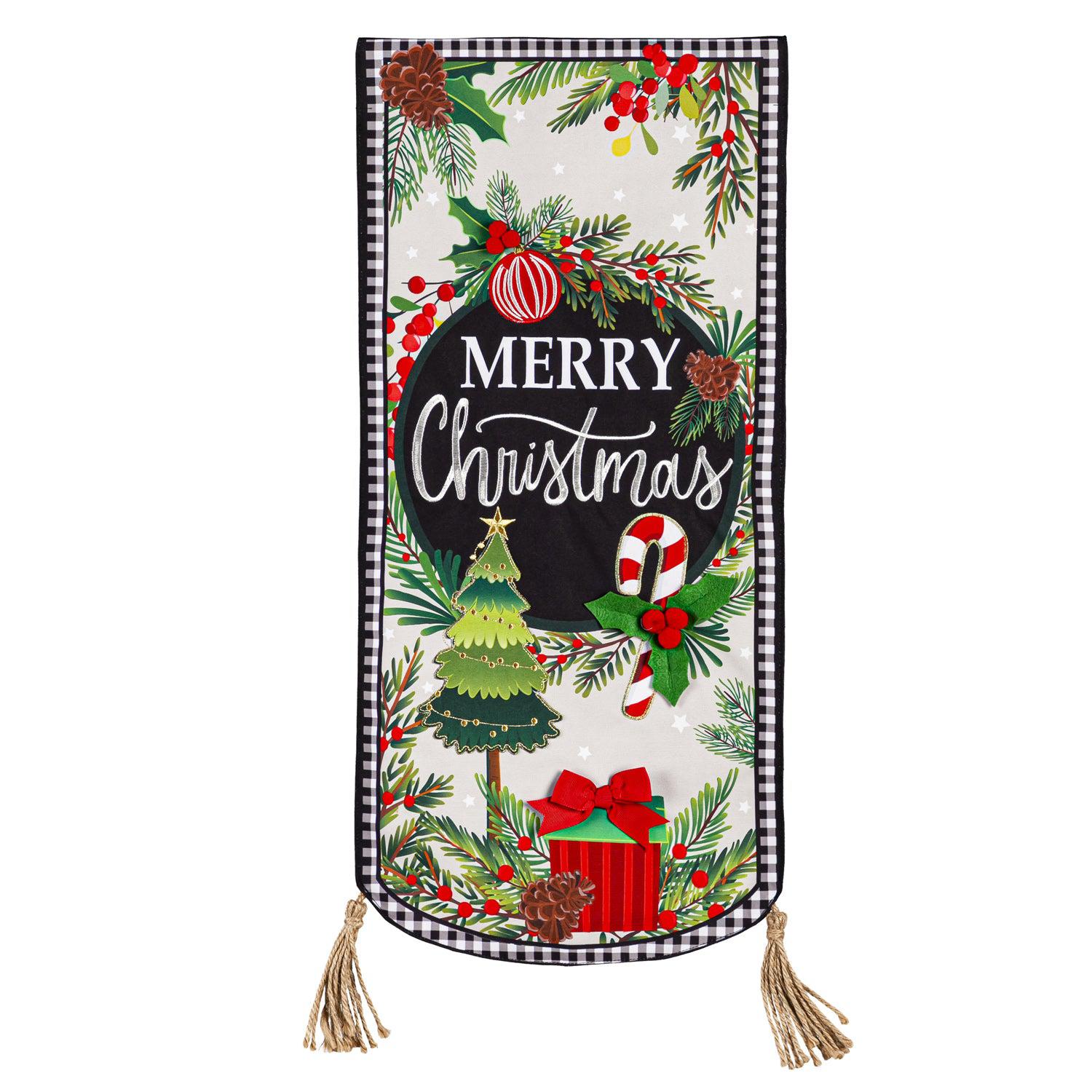 Traditional Merry Christmas Textile Decor Flag-Garden Flag-Fly Me Flag