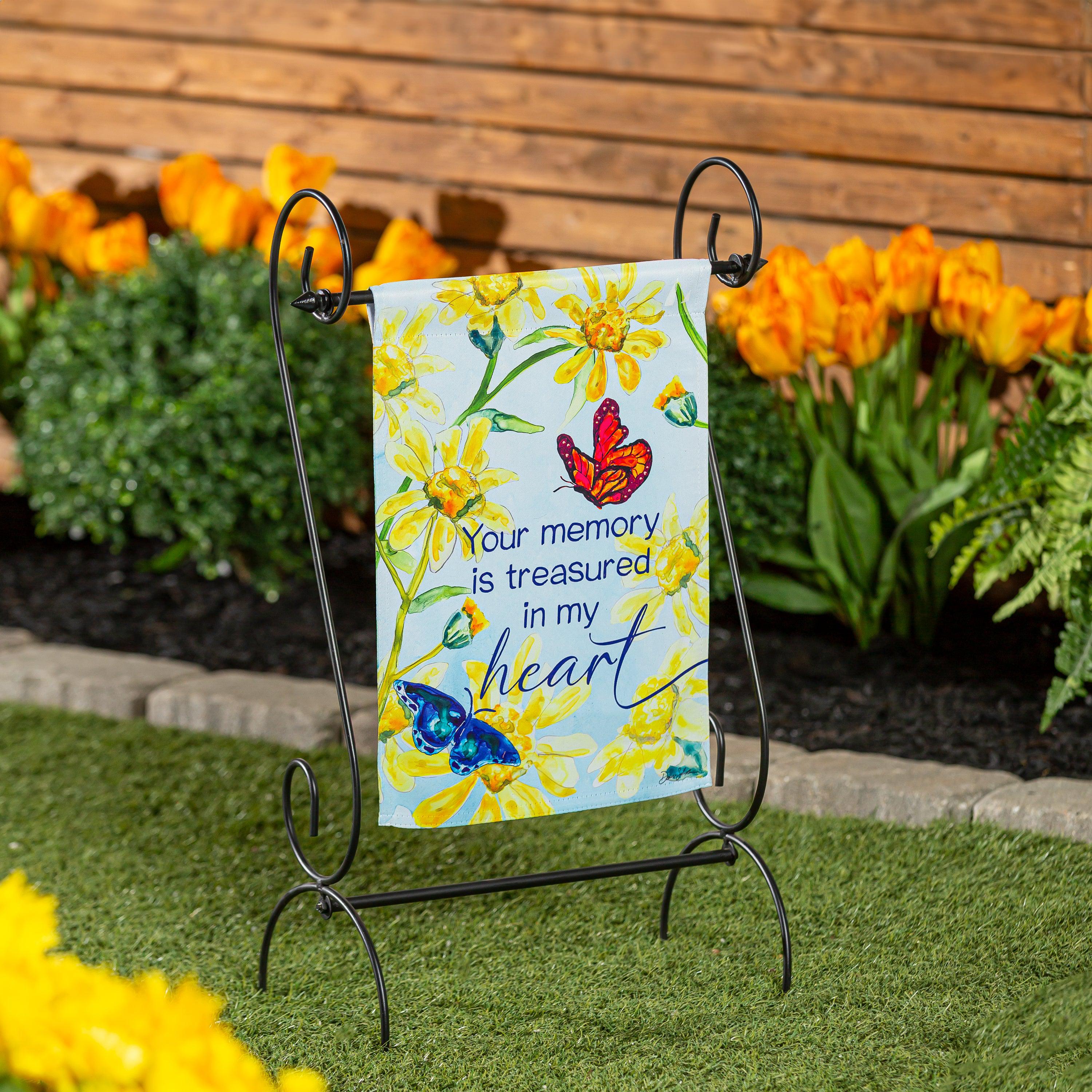 Treasured Memories Reversible Garden Flag