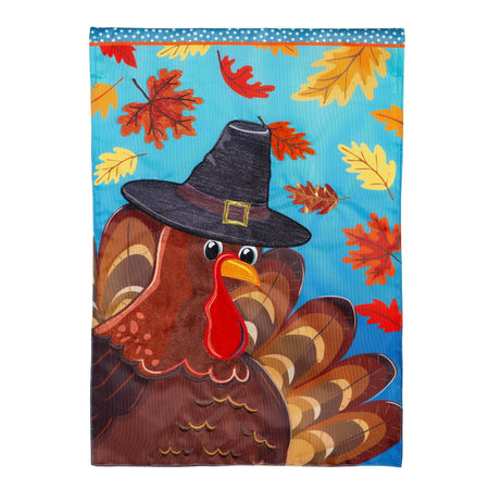Turkey Time Garden Flag