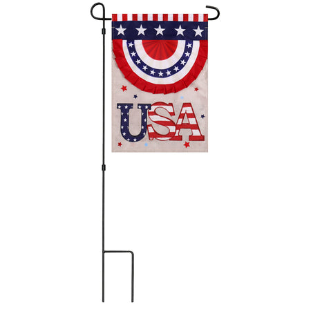 USA Banner Appliqué Garden Flag-Garden Flag-Fly Me Flag