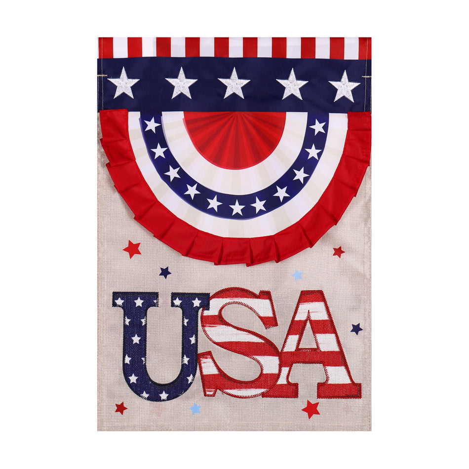 USA Banner Appliqué Garden Flag-Garden Flag-Fly Me Flag