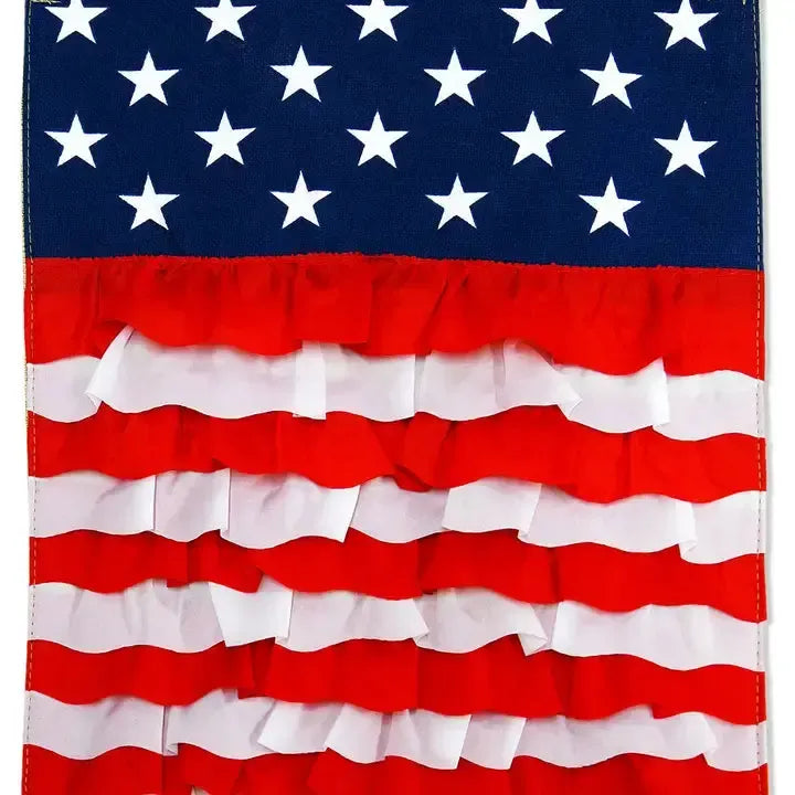 USA Ruffles Garden Flag