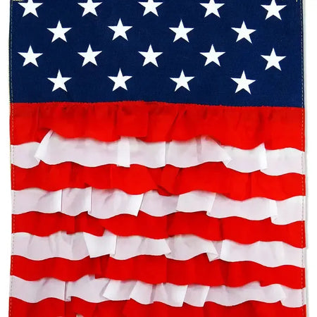 USA Ruffles Garden Flag
