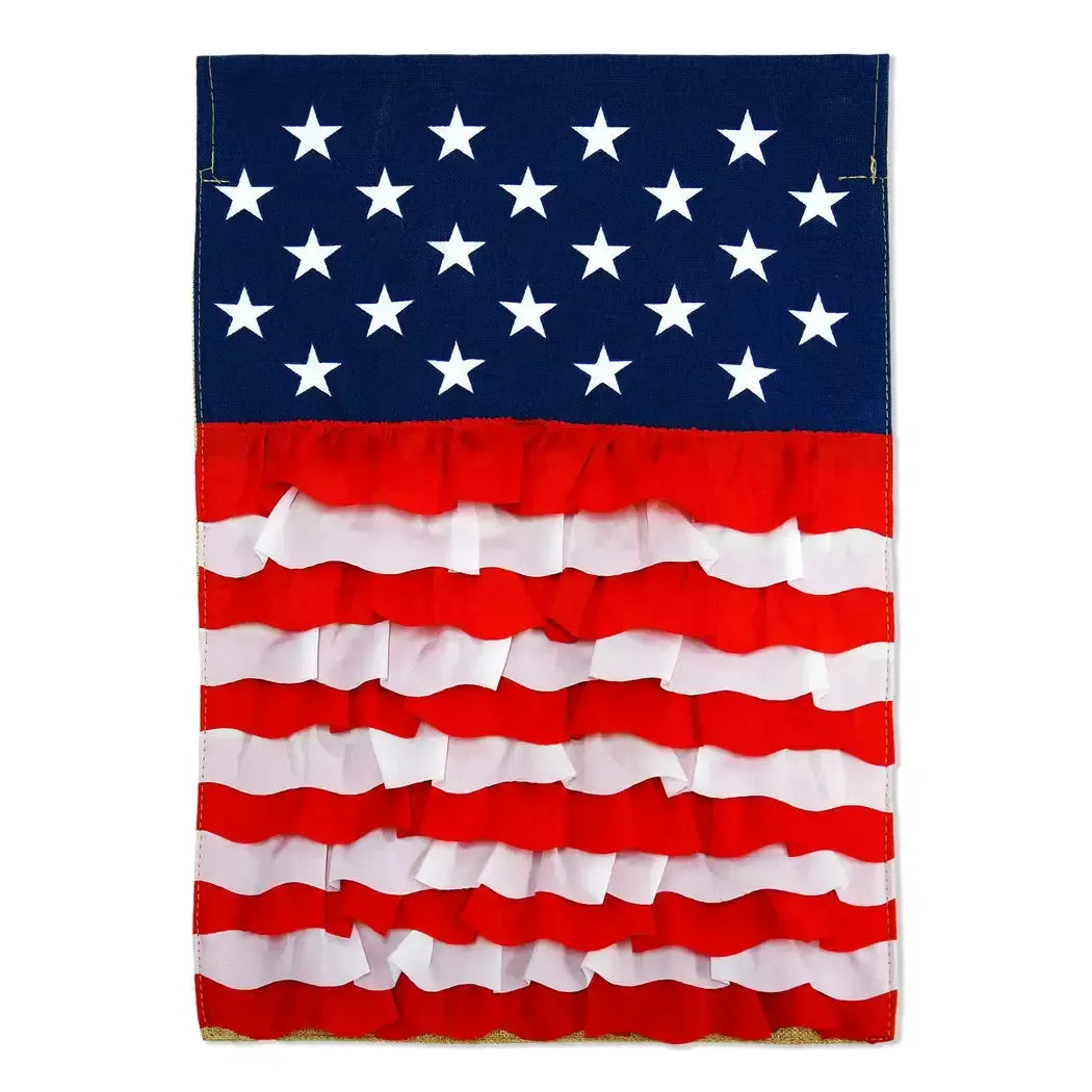 USA Ruffles Garden Flag-Garden Flag-Fly Me Flag