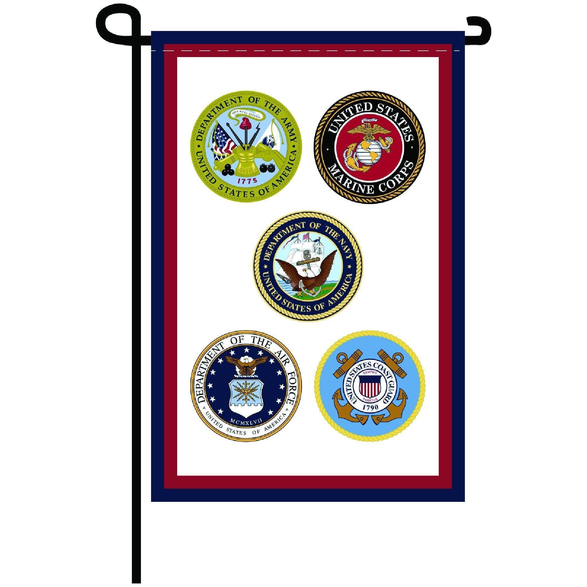 U.S. Armed Forces Garden Flag