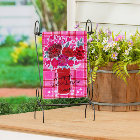 Valentine's Flower Arrangement Garden Flag