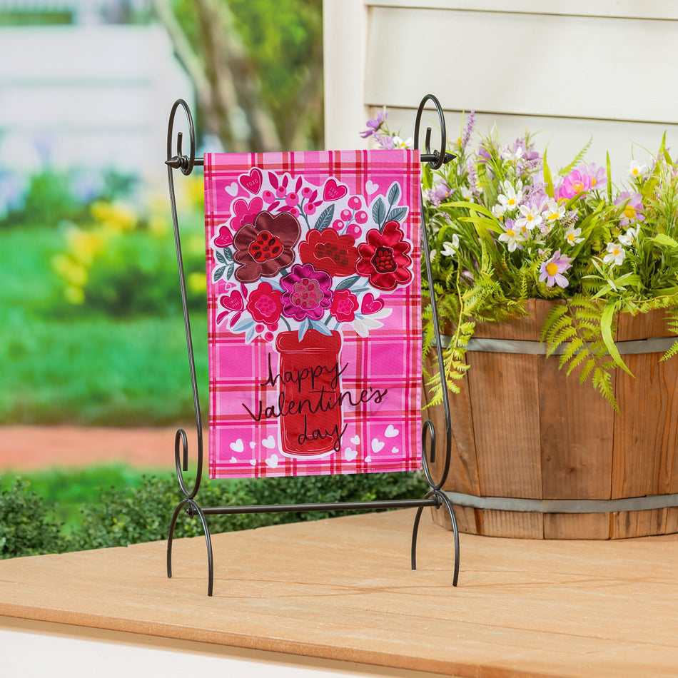 Valentine's Flower Arrangement Garden Flag