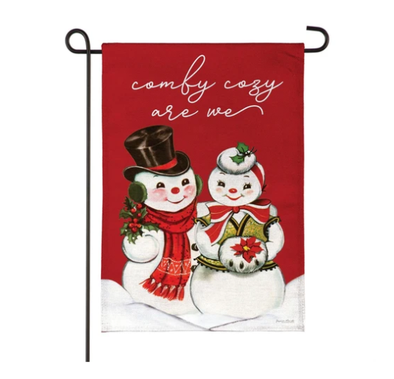 Vintage Snow Sweethearts Garden Flag-Garden Flag-Fly Me Flag