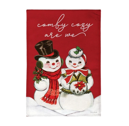 Vintage Snow Sweethearts Garden Flag-Garden Flag-Fly Me Flag