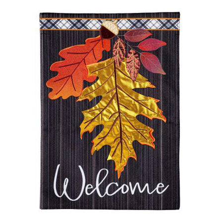 Welcome Autumn Leaves Garden Flag