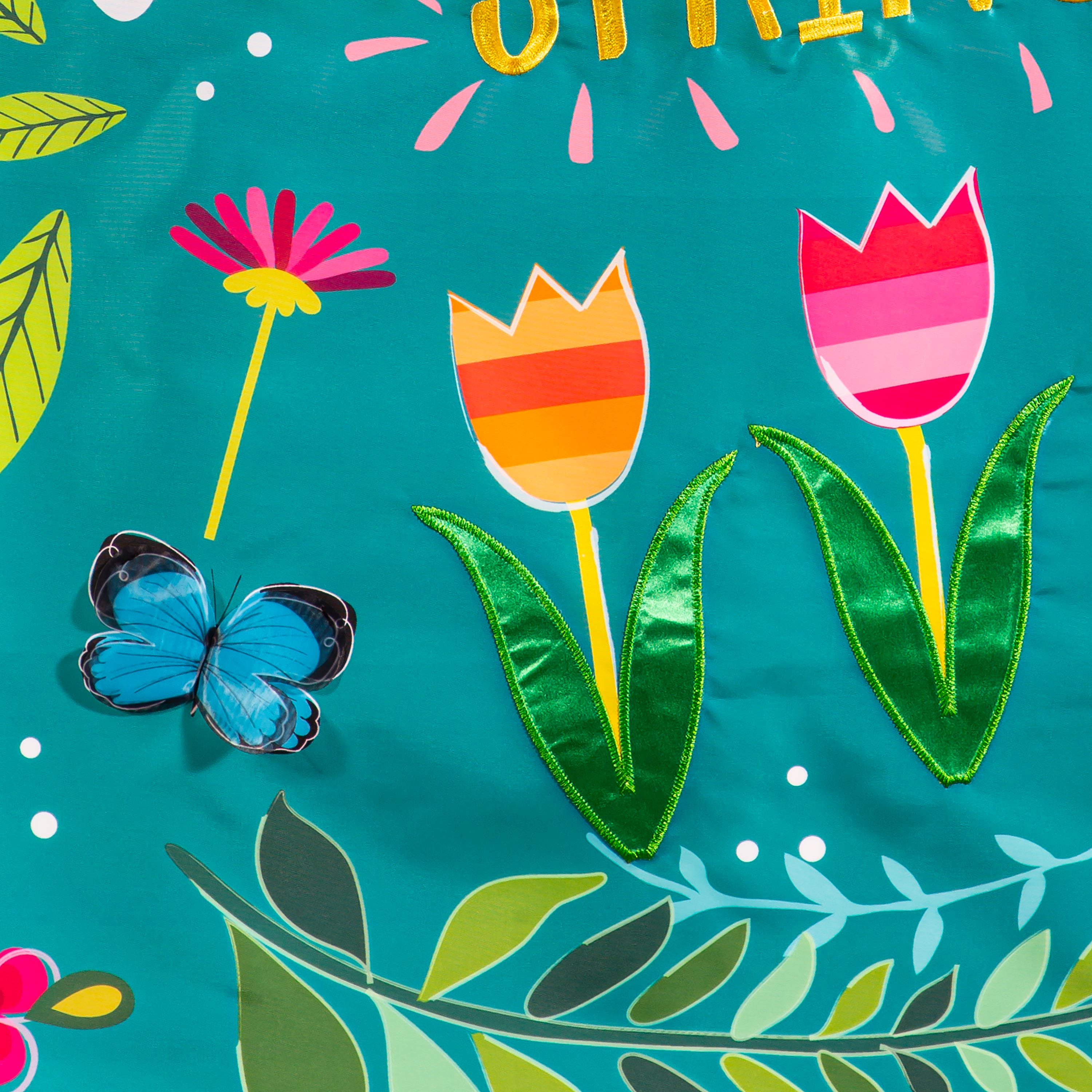 Spring Bunny Garden Flag