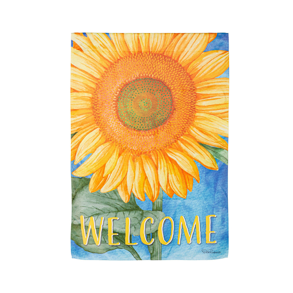 Welcome Sunflower Garden Flag
