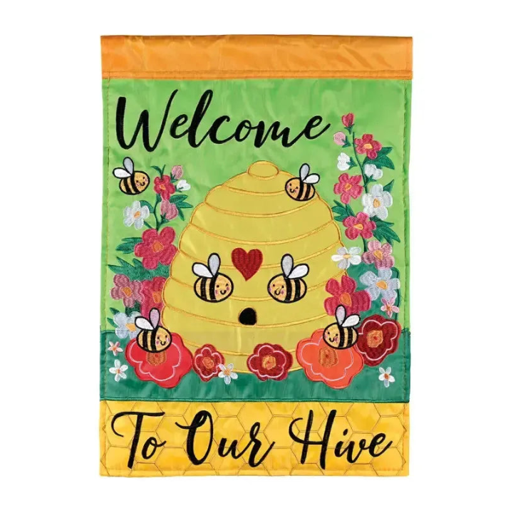 Welcome To Our Hive Garden Flag-Garden Flag-Fly Me Flag