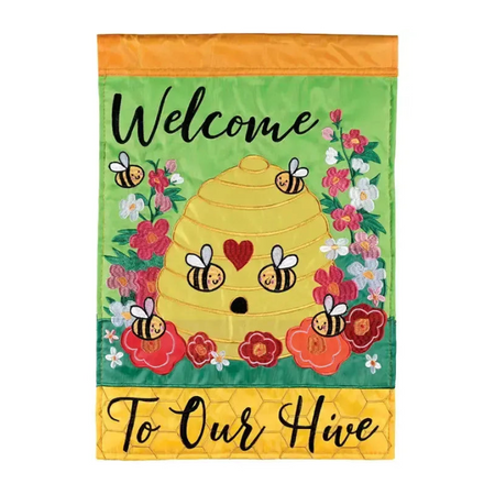 Welcome To Our Hive Garden Flag-Garden Flag-Fly Me Flag