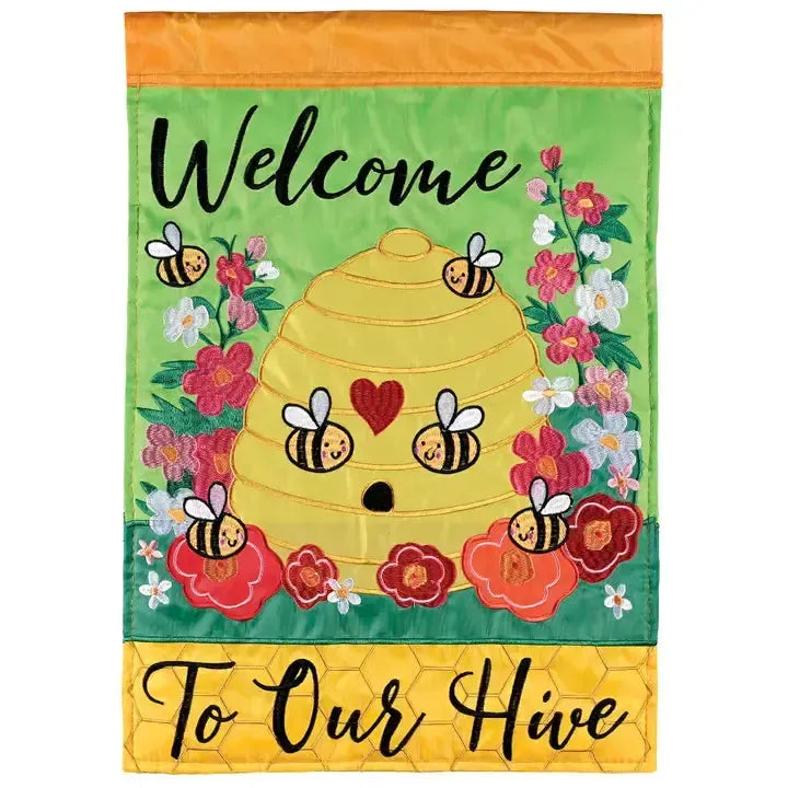 Welcome To Our Hive Garden Flag-Garden Flag-Fly Me Flag