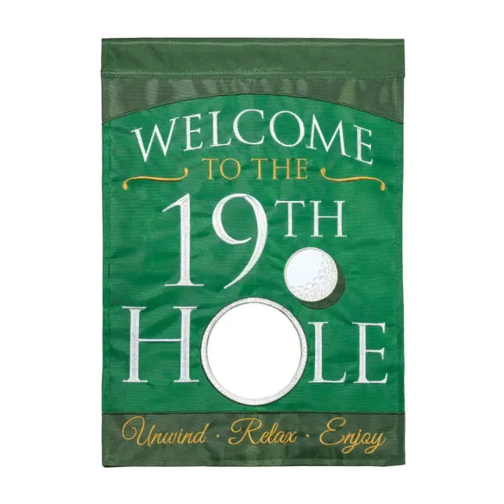 Welcome To The 19th Hole Garden Flag-Garden Flag-Fly Me Flag